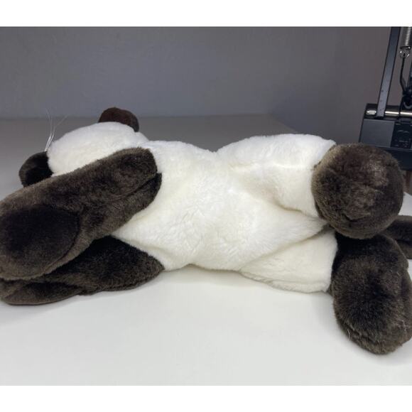 Vintage Aurora Siamese Cat Plush 12” Brown White Stuffed Animal Laying Realistic - Picture 6 of 12